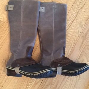 Sorel knee high tall winter or riding boots